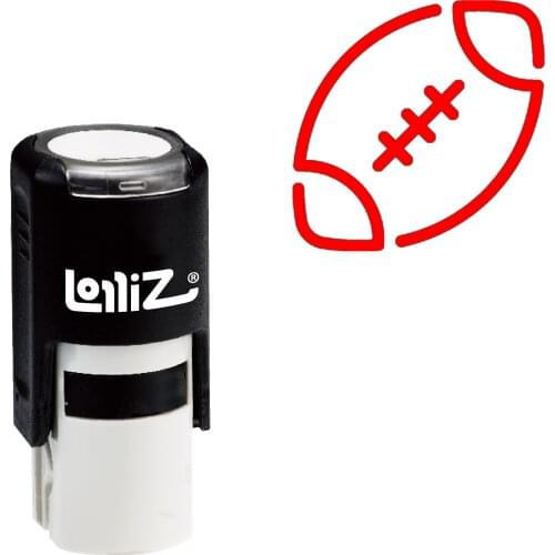 LolliZ Football Self-Inking Rubber Stamp - Modern Symbol Series