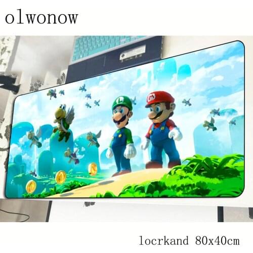 Mario mousepad gamer High-end 800x400x2mm gaming mouse pad hot sales notebook pc accessories laptop padmouse ergonomic mat