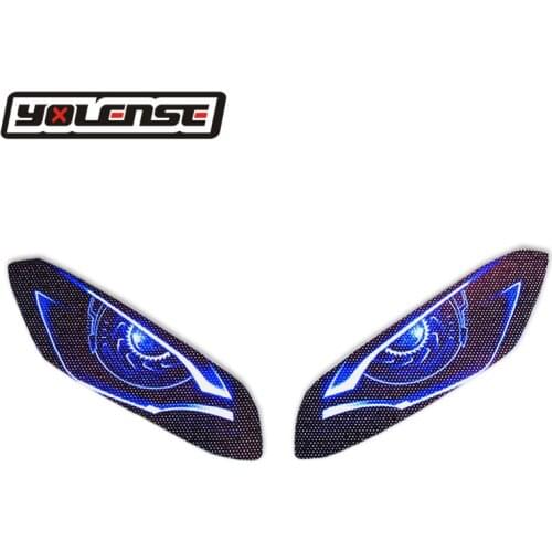 Motorcycle 3D Front Fairing Headlight Stickers Guard Head light protection Sticker For YAMAHA YZF-R3 YZFR3 YZF R3 2019 2020