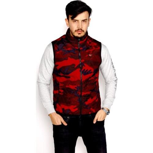 Puff Vest Quilted Fabric Custom Pattern Zippered Pocket