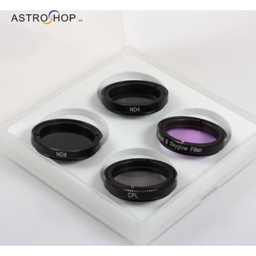 Hercules Astronomical Visual Filter Set 4 Pieces 1.25inch ND4 ND8 CPL Moon & Skyglow s8217 Telescope Eyepiece Accessory