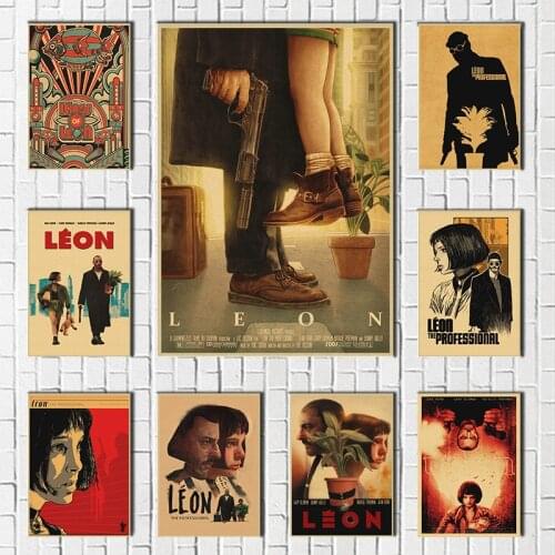 The Killer Is Not Too Cold Wall Sticker Classic Movies Vintage Kraft Paper Leon Poster Wall Decoracion Pared Home Decoration