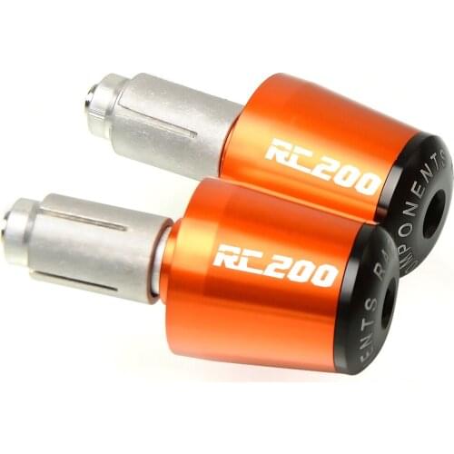 22mm Motocross Hand Bar End Handlebar Grips Cap Anti Vibration Silder Plug For RC200 RC 200 2014 2015 2016 2017 2018