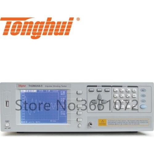TH2882AS-5 Three Phase Impulse Winding Tester Can Measure 20mH Inductance Output Voltage 500-5000V