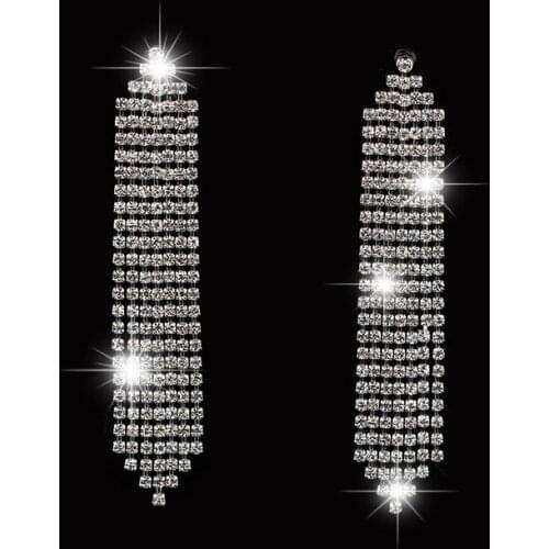 YFJEWE New Fashion High Quality Crystal Earrings Jewelry Lovely Star Shaped Austrian Tassel Earrings For Women #E111