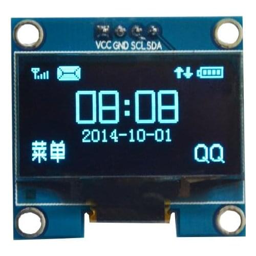 1.3 inch blue OLED display screen module SSH1106 compatible SSD1306 128*64 4 pin IIC I2C interface