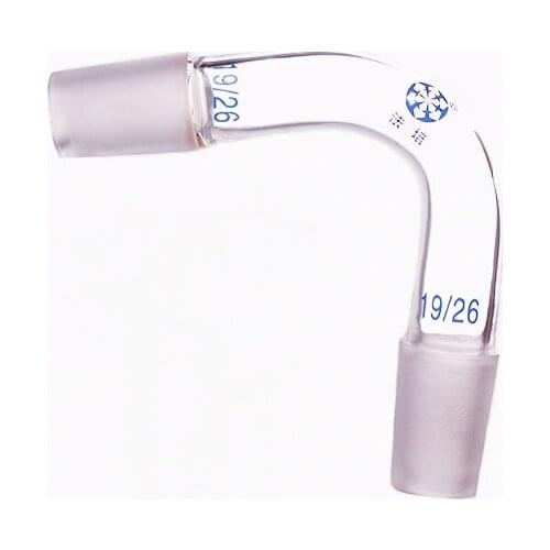 2pcs 75/105 degree elbow,Joint 19/26,Distillation elbow,Distilling head 75/105 degree,bent standard ground mouth