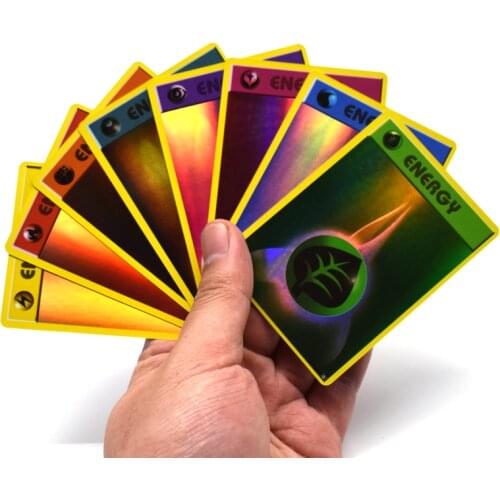 20PCS Pokemon Cards Energy TCG Toy Non Repeat Shining English Board Game Battle Carte Trading Children Pokemon English Toys