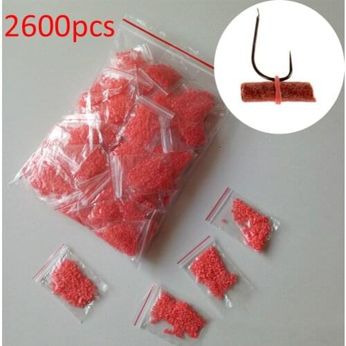 2600PCS/13bags Red Fishing Accessories Fish Tackle Rubber Bands For Fishing Bloodworm Bait Granulator Bait