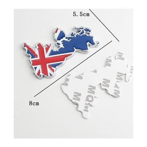 3D Metal England UK Flag Auto Emblem Badges Decals Sticker Car Accessories