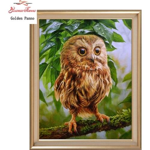 Gloden Panno,5D,diy diamond embroidery,full,round ,animal,Diamond Painting,Cross Stitch,3D,diamond,Needlwork,bird 805