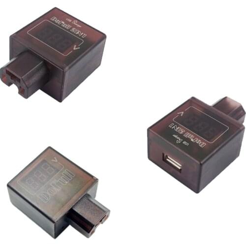 Digital Display Electric Vehicle Voltmeter 48V 60V 72v 96V DC30-200V Electric Vehicle Mobile Phone USB Charging 2 in 1