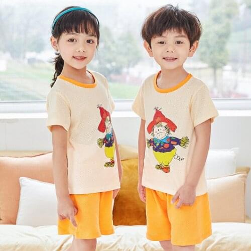 Children Pajamas Baby Clothing Set Kids Unicorn Cartoon Sleepwear Summer Cotton Nightwear Boys Girls Animal Pyjamas Pijamas Set