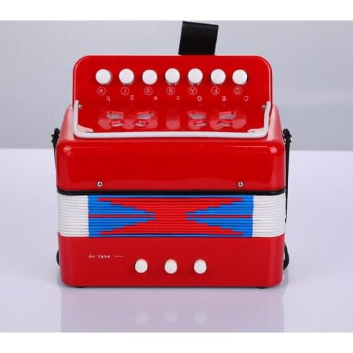 Childrens Accordion 7 key beginners enlighten Western musical instruments childrens music toys early education multi color