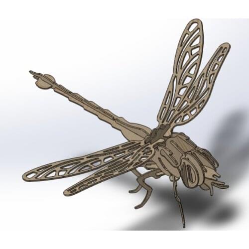 Dragonfly CAD DWG drawing file for cnc cutting