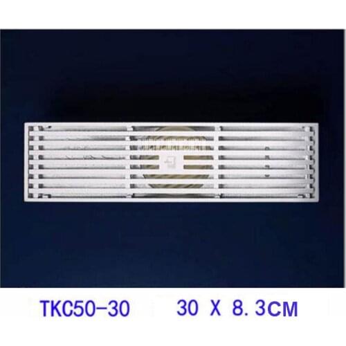 JLTKC50-30 Shower Floor Drain 30*8.3cm Rectangular Anti-odor Waste Floor Drain Household Bathroom Water Shower Drain Strainer