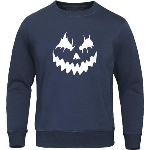 Quality Mens Hoodies Halloween Horror Male Hoodie Sweatshirts Hip Hop Fleece Pullovers creepy evil face Tracksuit Autumn Winter