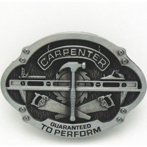 Western Cowboy CARPENTER Tool Zinc Alloy Belt Buckle Same Style for Men and Women