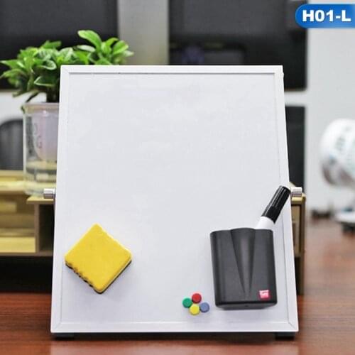 30x25cm Magnetic Whiteboard Writing Board Double Side With Pen Dry Erase Magnets Buttons Home Office School Supplies