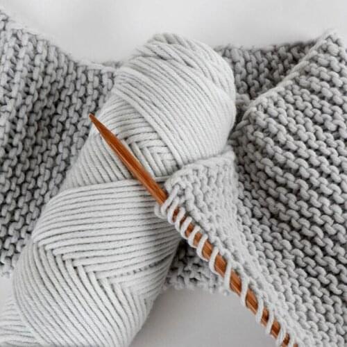 Wholesale 500g/lot Natural Worsted Soft Milk cotton Yarn Cochet Hook baby yarn Skein Thick yarn for knitting thread crochet yarn