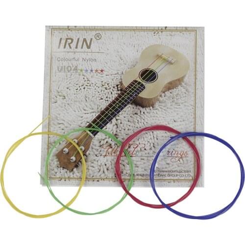 Nylon HOT!4pcs/6pcs Rainbow Colorful Ukulele Strings Durable Replacement Part for Ukulele Guitar Musical Instrument Accessories