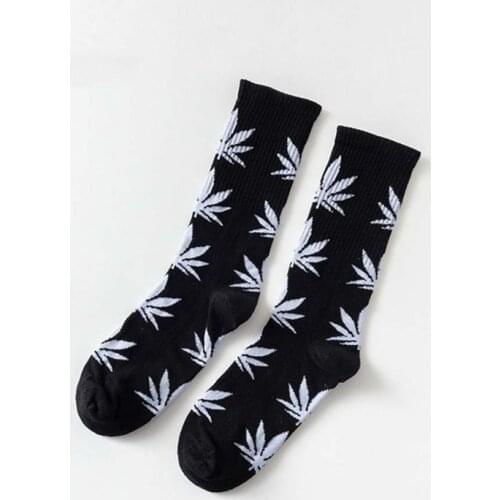 3 Pair Mens Fashion Business Weed Hemp Cotton Socks Street Fashion Skateboard Couple Girls Harajuku Trend Socks Give Men a Gift