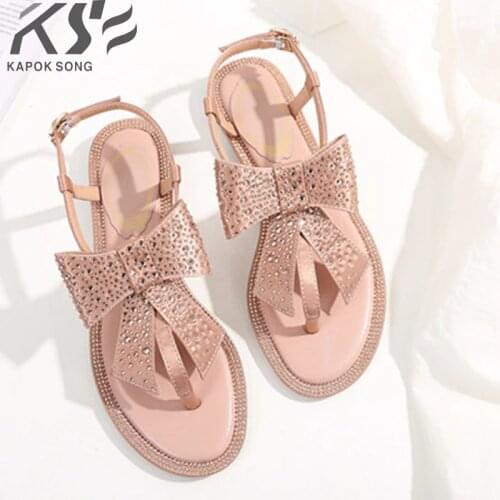 New 2018 women sandals silk diamond shoes summer fashional really luxury designer comfortable shoes female