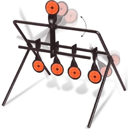 New 5-Plate Reset Shooting Target Tactical Metal Steel Slingshot BB Airsoft Paintball Archery Hunting Outdoor Indoor