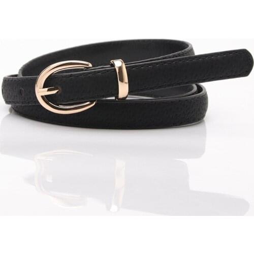 New ladies pigskin decorative thin leather belt trend versatile student belt casual jeans belt PY71