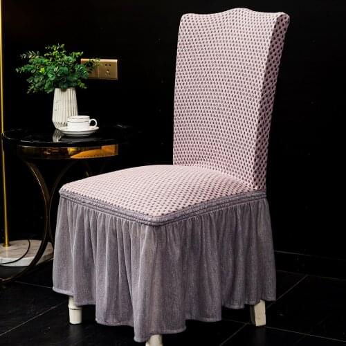 Dining Chair Cover Jacquard Chair Slipcover Case for Chairs Office Wedding Dining Room spandex Chair Cover Stretch