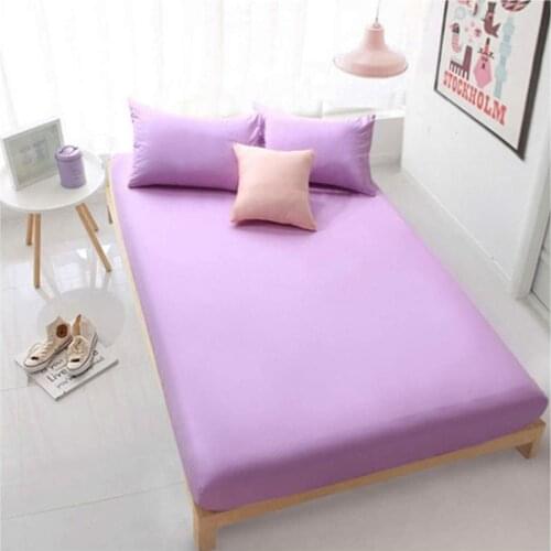 Tac Jersey Fitted Single Cotton Sheet Set Lila
