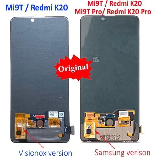 Original 6.39" AMOLED For Xiaomi Mi 9T Mi 9T Pro LCD Screen Display + Touch Panel Digitizer Assembly For Redmi K20 / K20 Pro