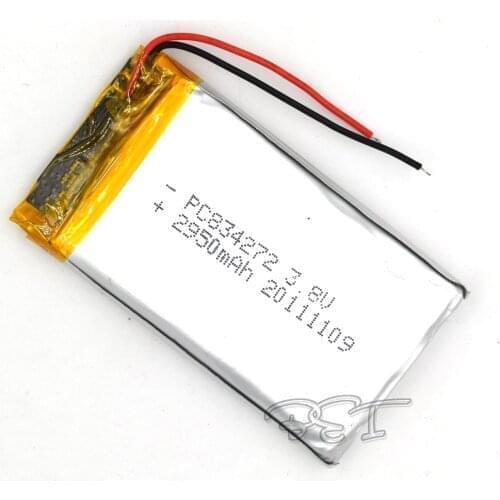 5Pcs 3.7V 834272 2950mAh Rechargeable Li-polymer lithium Lipo Li-ion Cell battery For tablet digital Set PSP MP5 GPS Bluetooth