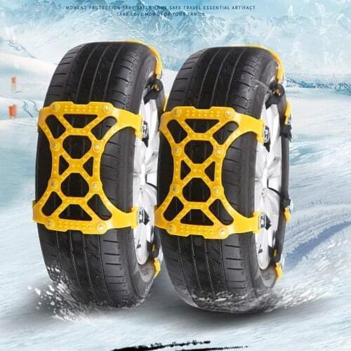 2PCS Car Anti-skid Snow Chains Auto SUV 165-265mm Tyre Wheel Winter Mud Roadway Safety Anti Slip Emergency Security Belt