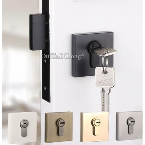 Luxury European American Silent Door Lock Set Interior Living Room Bedroom Bathroom Invisible Hidden Anti-theft Door Lock