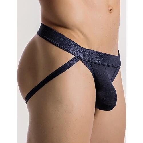 Jockstrap G String Thongs Men Wholesale Men Sexy Underwear Male Lingerie Undershort Solid Briefs Panties Jock Strap Sissy Panty