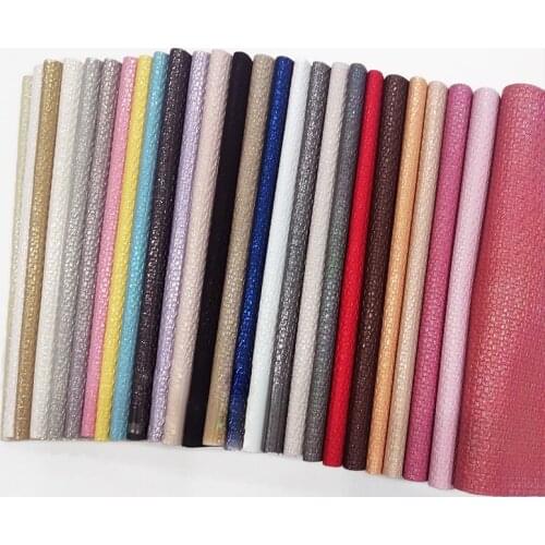 Pattern Embossed Shiny Laser Metallic PU Faux Leather Fabric Sheet for Making Shoe/Bag/Handcraft/Handbag