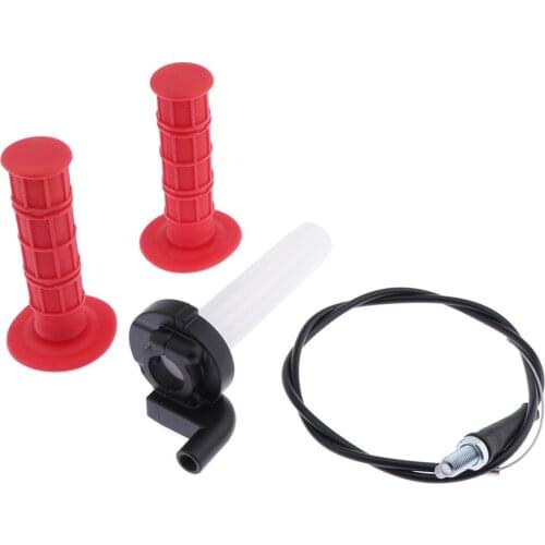 Universal Twist Handle Grip Throttle Grip Tube Cable for Motorcycle Scooter