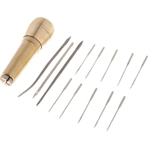 1 Set Sewing Shoe Repair Sewing Tool Needle Awl Leather Craft Boots Kit Tool