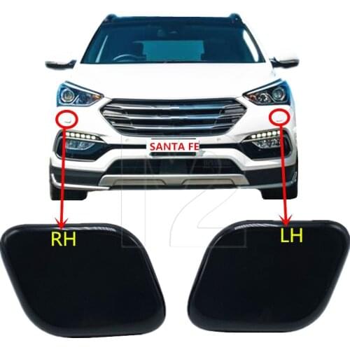 1 A pair For 2015 2016 2017 2018 Hyundai Santa Fe Front Headlight Washer Headlamp cleaning Sprayer nozzle device cover