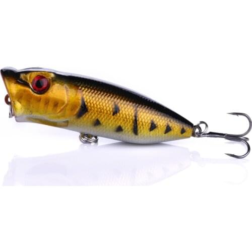 1pcs Popper Fishing lure Wobblers 6.5cm 13g Floating Crankbait Artificial Hard Bait Poper Pesca Carp Pike Fishing Tackle