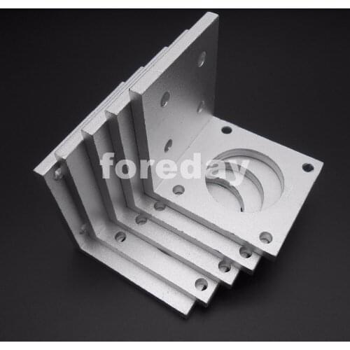 10PCS OF 57 57mm Aluminum Mounting Bracket For NEMA23 Stepper Motor 57 MM Professional WHITE !! NEW *FD259X10