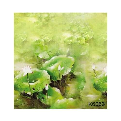 10x10ft Hand painted Muslin natural scenic photo backdrops backgroud, Lotus Leaf Flower photography wedding,custom service K6063