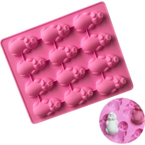 12 Little Pigs in a Blanket Silicone Baking Pan Piggy Pops Muffin Tins Pancake Cake Silicone Mold Cupcake Baking