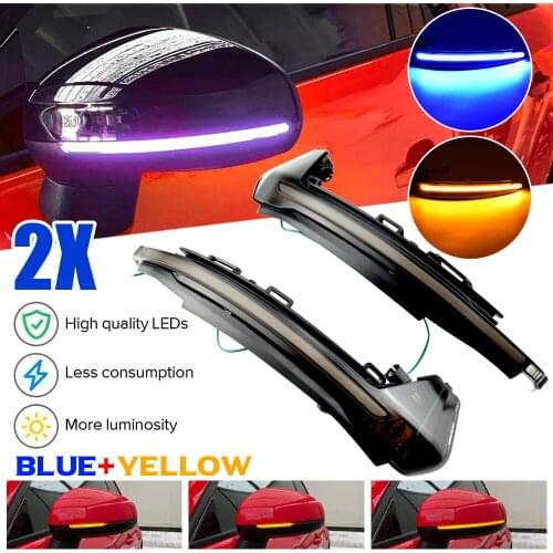 2pcs Dynamic LED Turn Signal Lights Sequential Rear View mirror Turn Signal Light Blinker For Audi A1 8X 2011-2018 Listing incl
