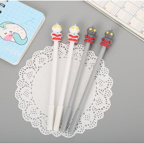 40 pcs Creative Oort Silica Gel Head Neutral Pen Cute Learning Stationery Water Signature Classic Cartoon Pen