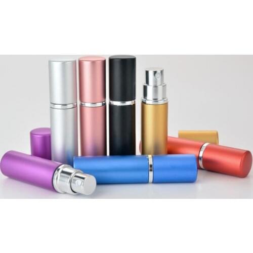 5ml Portable Mini Refillable Perfume Bottle With Spray Scent Pump Empty Cosmetic Containers Spray Atomizer Bottle LX9013