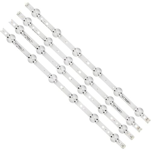 New Kit 4 PCS/set LED strip For LG 49UV340C 49UJ6565 49UJ6545 49UJ670V V17 49 R1 L1 ART3 2862 2863 6916L-2862A 6916L-2863A