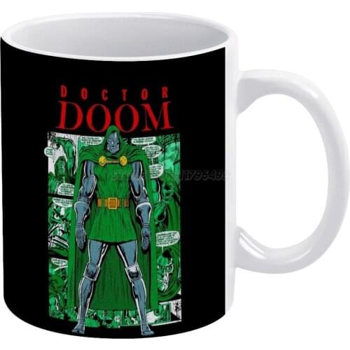 Doom White Mug Coffee Mug Afternoon Tea Christmas Cups Ceramic Mug 330ml for Coffee Dr Doom Doom Doom Mf Doom Comic Comics V