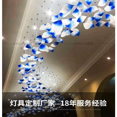 Engineering chandelier hotel lobby lobby sales sandbox lamps custom personalized villa staircase art creative lighting